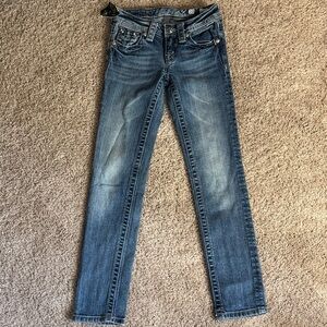 Miss Me Blue Skinny Jeans